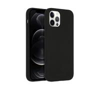 ACCEZZ silicone liquido Cover per Apple iPhone 12/ iPhone 12 Pro, Nero