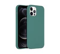 ACCEZZ silicone liquido Cover per Apple iPhone 12/ iPhone 12 Pro, Verde scuro