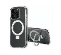 ACCEZZ Stand ad Anello Backcover metallo COVER per Apple iPhone 16 Pro, Trasparente