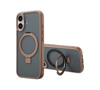 ACCEZZ Stand ad Anello Backcover metallo COVER per Apple iPhone 17, Marrone