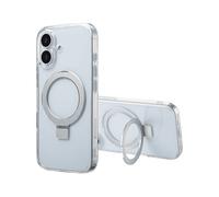 ACCEZZ Stand ad Anello Backcover metallo COVER per Apple iPhone 17, Trasparente