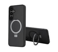 ACCEZZ Stand ad Anello Backcover metallo Cover per Samsung Samsung Galaxy S24 Plus, Nero