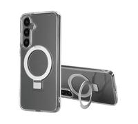 ACCEZZ Stand ad Anello Backcover metallo Cover per Samsung Samsung Galaxy S24 Plus, Trasparente