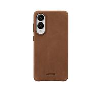 ACCEZZ Vintage Leather Backcover COVER per Samsung Samsung Galaxy S25 Edge, Marrone