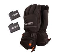 Accezzi Heat Gloves, guanti riscaldanti. Include batteria e caricabatterie L Black