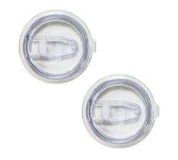 Accfore Confezione da 2 coperchi di ricambio per bicchieri da vino da 567 ml, resistenti agli spruzzi, in silicone antiscivolo, per tazze da caffè da viaggio da 7 cm di diametro
