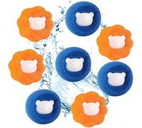 Acchiappa Cattura Capelli Lavatrice, Sfere per Bucato, 8 PCS Riutilizzabile Palline per Magia Lavatrice,Floating Pet Fur Catcher,Sfere per Bucato Pulizia di peli di Animali Vestiti Biancheria da Letto