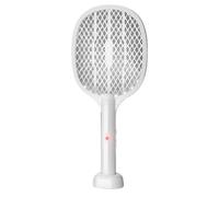 Acchiappa-mosche elettrico portatile 3000V, 2 in 1, con lampada anti-zanzare ricaricabile tramite USB