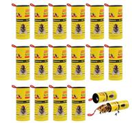 Acchiappamosche, Strisce Trappole Mosche, Trappole Adesive per Mosche, Rotolini Acchiappamosche, Carta Moschicida Adesiva per Interno Esterni Uso di Mosche, Zanzare e Altri Insetti Volanti, 16 Pezzi