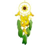 Acchiappasogni a Forma di Girasole per Camera Letto, Cameretta dei Bambini, Stile Floreale, Fatto a Mano, Appendere alla Parete, per Decorare Cameretta delle Bambine.