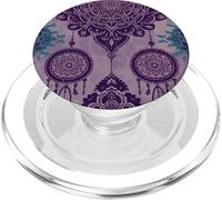 Acchiappasogni Boho Magic Batik Etnico Strega Viola Sogni PopSockets PopGrip per MagSafe