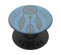 Acchiappasogni Boho Magic Batik Etnico Witchy Blue Dreams PopSockets PopGrip Adesivo