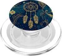 Acchiappasogni Boho Magic Batik Etnico Witchy Blue Dreams PopSockets PopGrip per MagSafe