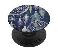 Acchiappasogni Boho Magic Dark Feather Cute Witchy Blue Dreams PopSockets PopGrip Adesivo