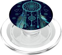 Acchiappasogni Boho Magic Dark Feather Cute Witchy Blue Dreams PopSockets PopGrip per MagSafe