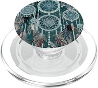 Acchiappasogni Boho Magic Dark Feather Witchy Green Dreams PopSockets PopGrip per MagSafe
