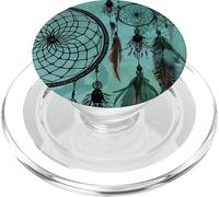Acchiappasogni Boho Magic Dark Feather Witchy Green Dreams PopSockets PopGrip per MagSafe