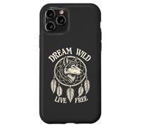 Acchiappasogni Boho stile nativo americano lupo spirito animale Custodia per iPhone 11 Pro
