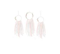 Acchiappasogni Decorazione per Cerimonie, Bianco e rosa.Cf da 3