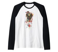 Acchiappasogni della tribù Indiana dei nativi Americani Maglia con Maniche Raglan