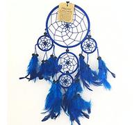 Acchiappasogni di colore blu navy, decorazione per la casa e la stanza dei bambini, da appendere alla parete per feste, articolo cattura tutti quei cattivi sogni non più notti insonne.
