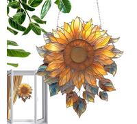 Acchiappasogni di girasole - Acchiappasogni di girasole, Acchiappasogni di girasole Squisita decorazione per finestre acriliche di girasole Arte da parete versatile e flessibile Decorazione da cucina