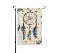 Acchiappasogni e luna Bandiere da giardino per esterni 30,5 x 45,7 cm, bandiera da giardino stagionale su entrambi i lati con occhielli bandiera esterna per decorazioni per la casa sfondo fotografico