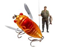 Acchiappasogni, esche da pesca, esche da pesca a basso basso, esche da pesca, esche attraenti d'acqua dolce, realistiche a forma di cicala, esche da pesca robuste da pesca