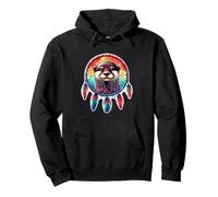 Acchiappasogni floreale spirituale Boho Style Art Felpa con Cappuccio