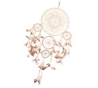 Acchiappasogni indiano con cinque anelli, decorazione per la casa