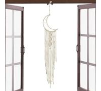 Acchiappasogni Luna | Acchiappasogni da appendere alla parete in macramè, regali per la mamma, decorazione da parete, acchiappasogni - Decorazione estetica bohémien da appendere alla parete per la
