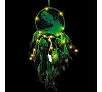 Acchiappasogni per bambini - Acchiappasogni a LED con luce, dinosauro fatto a mano per la decorazione della cameretta dei bambini, feste, regalo di compleanno
