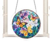 Acchiappasogno per Finestra | Acrilico Decorativo Multicolore - Puzzle Decorativi Per Finestra,Per Casa Esterna Soggiorno Camera Da Letto Parete Porta Giardino Cortile Patio