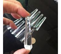 Acchiappasole 10 Pezzi 63 mm Pendenti esagonali Pendenti lampadario prismi di Cristallo a Forma di Cerchio