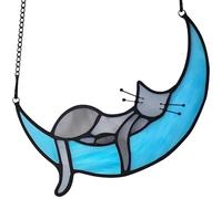 Acchiappasole a forma di gatto che dorme, realizzato a mano, in acrilico, da appendere, decorazione commemorativa per gli amanti dei gatti