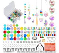 Acchiappasole Cristallo,460 Pezzi Crystal Suncatcher,Appendere Vetro Acchiappa Sole,Cristalli Per Finestre da Appendere,DIY Pendenti Prismi Cristallo,per Casa Giardino Finestra.