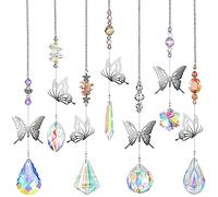 Acchiappasole Cristallo Pendenti 7Pezzi Suncatcher Prisma per Casa, Giardino, Ufficio, Decorazione Arcobaleno