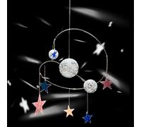 Acchiappasole da Esterno,Spinner Con Palle Specchiate e Stelle,Creatore Di Arcobaleni Per Casa Soggiorno Camera Da | Per Vetrata Balcone Giardino