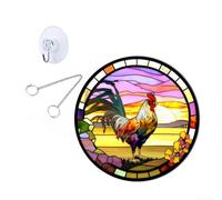 Acchiappasole giocoso a forma di gallina in acrilico illumina il tuo spazio con questa decorazione unica da appendere (S)