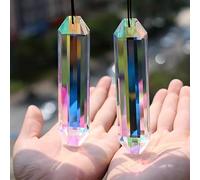 Acchiappasole grandi da 12,7 cm con cristalli prismi, acchiappasole da appendere alla finestra, creatore arcobaleno per finestre, stanze, giardini, decorazioni per la casa estetica fantasy