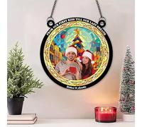 Acchiappasole per finestra, parete, albero di Natale personalizzato dal nostro primo bacio fino al nostro ultimo respiro, acchiappasole di Natale, ornamento da appendere per anniversario, regalo di