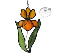 Acchiappasole per finestre interne, ciondolo per finestra - Ciondolo floreale tinto - Decorazione per la casa ispirata alla natura - Ciondolo decorativo con fiori in acrilico per casa, terrazza