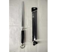 Acciaino cromizzato ovale Sanelli da 30cm per macelleria