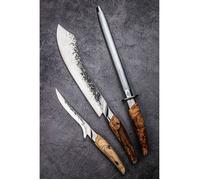 Acciaino - FORGIATO - KATAI - Acciaio VG10 - Manico in radica - L 43,5 cm