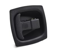 Acciaio al carbonio in lega di zinco quadrato nero serratura pannello serratura aereo maniglia serratura 1Pcs(Without key)