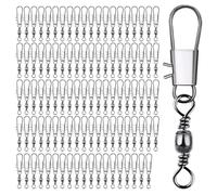 Acciaio al carbonio Rapido Ad Alta Velocità Girevole Passare Attraverso Anelli Guida Esche Da Pesca In Mare Connettori Linea Accessori Gancio Da Pesca Connettori Girelle Clip