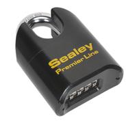 Acciaio Corpo Combinazione Lucchetto Avvolta 62mm - Sealey PL603S Nuovo