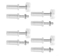 Acciaio e Nylon Bifold Porta Hardware per Pivot Wheel Coppia Acciaio (4PCS) | Design a molla, facile regolazione dell'altezza, si adatta a binari standard, installazione rapida, azione scorrevole