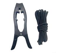 Acciaio galvanizzato per la pinza di presa dell'ancora del kayak con | Design rapido per l'implementazione, struttura in acciaio zincato, include corda, ideale per spostare i punti rapidamente