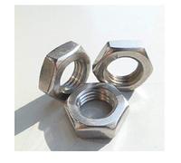 Acciaio inossidabile 304, dadi sottili esagonali dadi sottili, dadi,-M7 * 1 * 4mm di spessore * 13 lati opposti